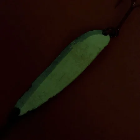 Luhr Jensen Krocodile DIE #4 (świeci w ciemności), biały/zielony/nikiel błystka wahadłowa #9136