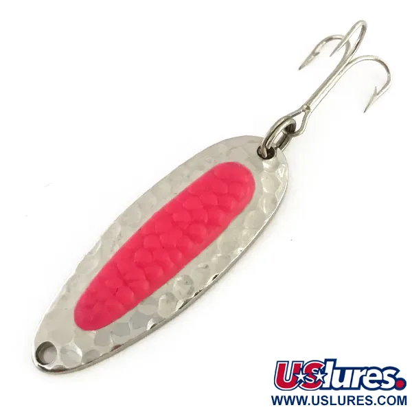  ​Blue Fox Pixee UV (świeci w ultrafiolecie), Chrom/różowy, 7 g błystka wahadłowa #15783