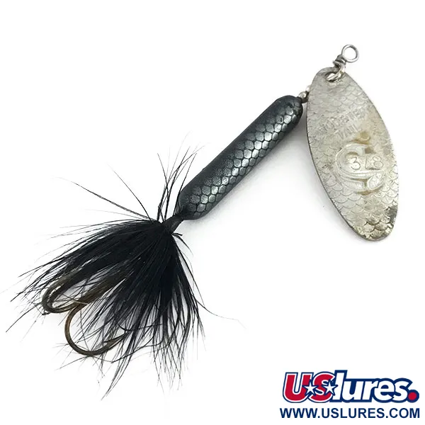 Yakima Bait Worden’s Original Rooster Tail, srebrny/czarny, 12 g błystka obrotowa #9211
