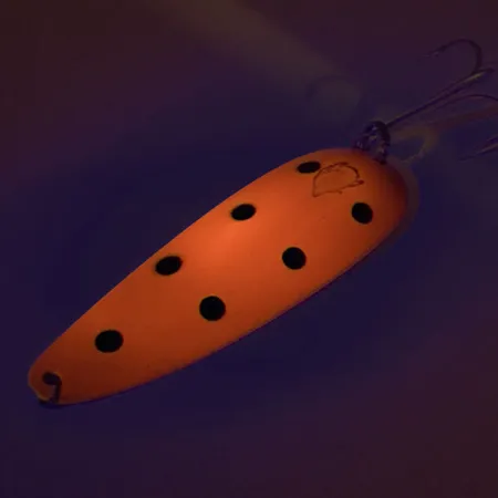 Eppinger Dardevle UV (świeci w ultrafiolecie), jasny czerwony/czarny/nikiel, 28 g błystka wahadłowa #9289