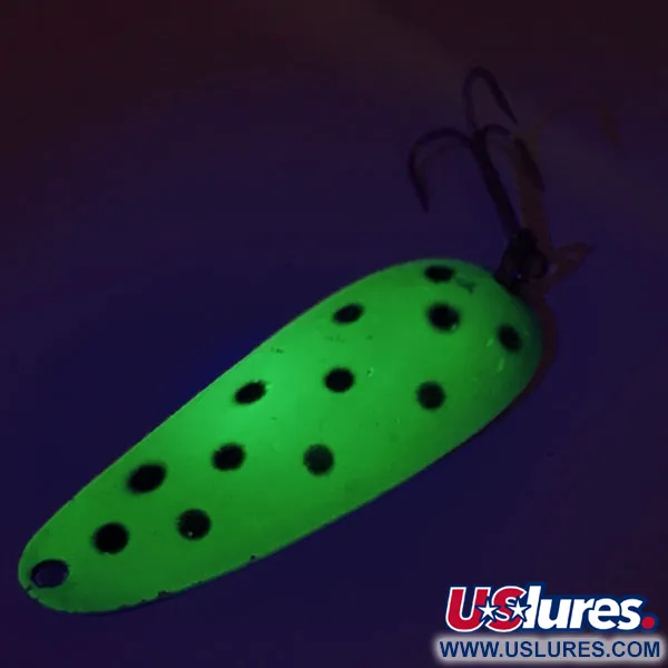 Nebco Aqua Spoon UV (świeci w ultrafiolecie), zielony/nikiel, 14 g błystka wahadłowa #9363