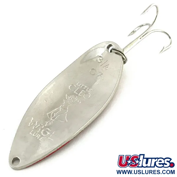 Seneca Little Cleo (Hula Girl), nikiel/czerwony/biały, 21 g błystka wahadłowa #9364