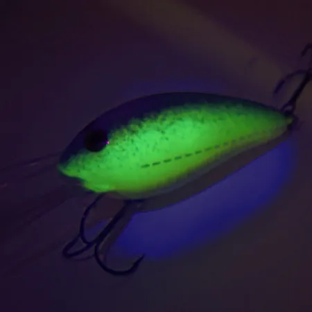 Norman DD22 HD (Heavy Diver), Chartreuse/niebieski, 28 g wobler #9393