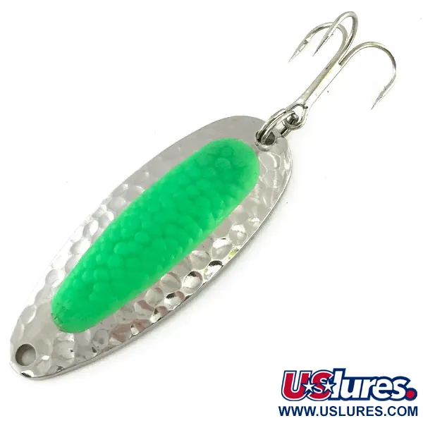 Blue Fox Pixee UV (świeci w ultrafiolecie), nikiel/zielony, 14 g błystka wahadłowa #9412