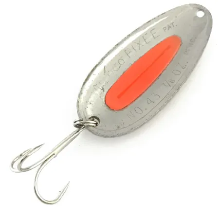 Nebco Pixee UV (świeci w ultrafiolecie), młotkowany nikiel/różowy, 24 g błystka wahadłowa #9460