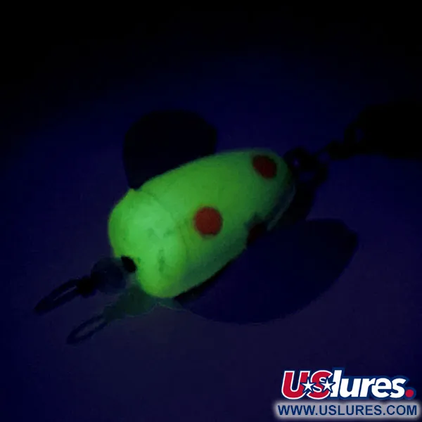 Shur Strike Spin-n-Glo UV (świeci w ultrafiolecie), żółty/czerwony, 3,6 g błystka obrotowa #9479