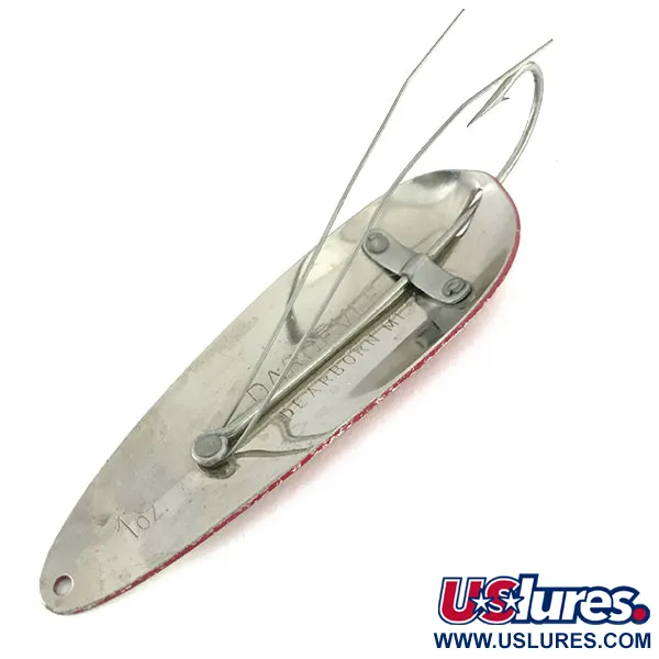 Eppinger Dardevle, czerwony/biały/nikiel, 28 g błystka wahadłowa #9496