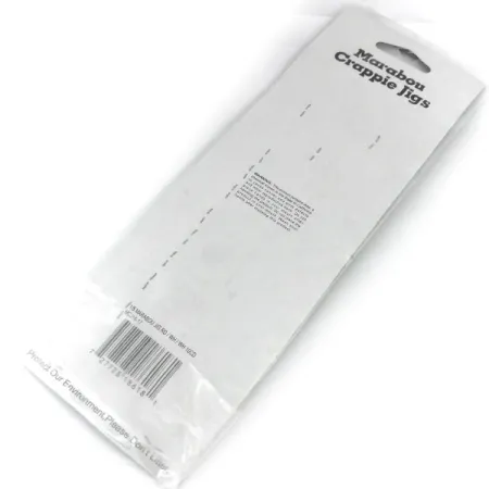 Bass Pro Shops Marabou Crappie Jig, biały/czerwony, 4 g #9515