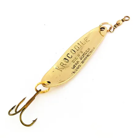 Luhr Jensen Krocodile DIE #3, złoto, 10 g błystka wahadłowa #9572