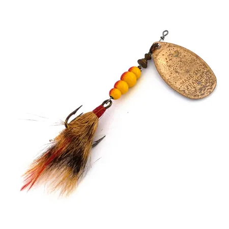 Mepps Aglia 5 Dressed (z ogona wiewiórki), miedź, 14 g błystka obrotowa #9590