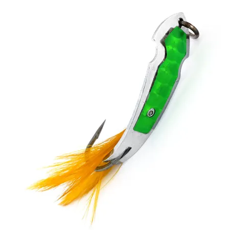 Tony Accetta Pet Spoon 13, nikiel/zielony, 5 g błystka wahadłowa #9609