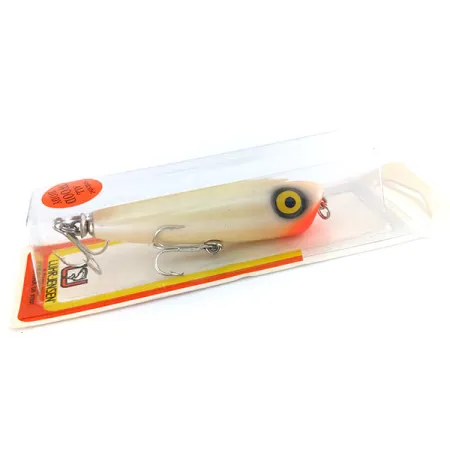 P.J.POP Luhr Jensen drewniany, Perłowy/czerwony, 17 g wobler #9635