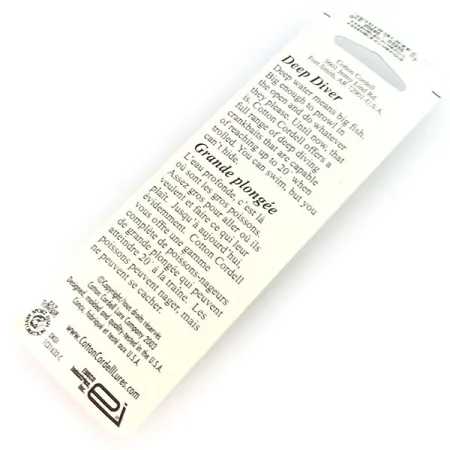 Cotton Cordell Grappler Shad Deep Diver, Chrom/Czarny, 12 g wobler #9636