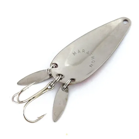 Marathon ze skrzydełkami, czerwony/nikiel, 12 g błystka wahadłowa #9646