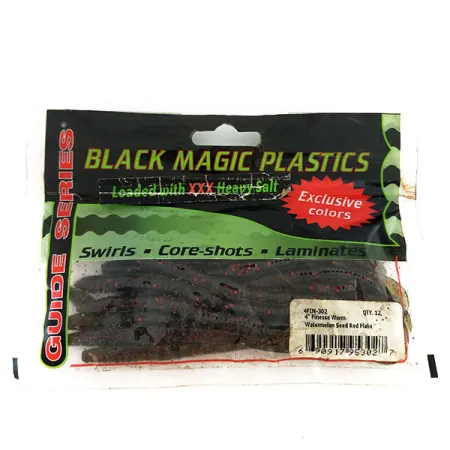 Black Magick Plastics Finesse Worm, guma, 14 szt.