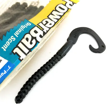 Berkley Powerbait Power Worm, 5 szt., guma, Czarny #9665