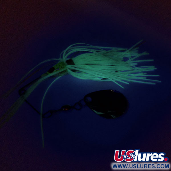  Strike King Mini-King Spinnerbait UV (świeci w ultrafiolecie), nikiel/szary, 7 g  #9694