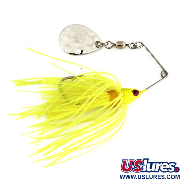  Strike King Mini-King Spinnerbait UV (świeci w ultrafiolecie), nikiel/szary, 7 g  #9694