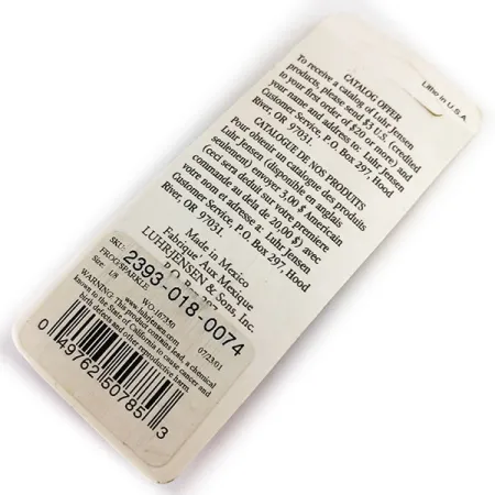 Luhr Jensen Hot Tail, Nikiel/żaba, 3,5 g błystka obrotowa #17888