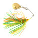  Strike King Mini-King Spinnerbait, młotkowany złoty/zielony/czerwony/żółty, 7 g  #9755