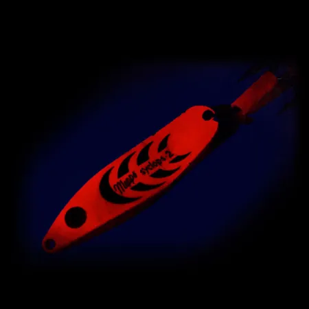 Mepps Syclops 2 UV (świeci w ultrafiolecie), Pomarańczowy, 17 g błystka wahadłowa #9787