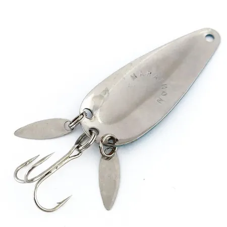 Marathon ze skrzydełkami, nikiel/niebieski, 12 g błystka wahadłowa #9790