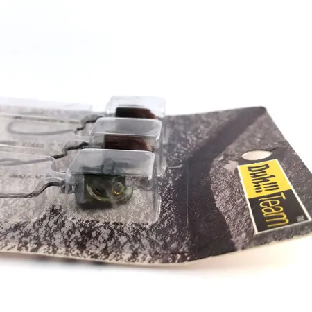 Other DUH!!! Head , zestaw offsetowych główek jigowych, Oliwkowy/czerwony, 11 g #9818