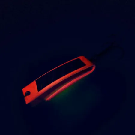 South Bend Super-Duper 506 UV (świeci w ultrafiolecie), neonowy pomarańczowy, 7 g błystka wahadłowa #9851