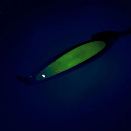 Bay de Noc Swedish Pimple, nikiel/zielony, 14 g błystka wahadłowa #9856