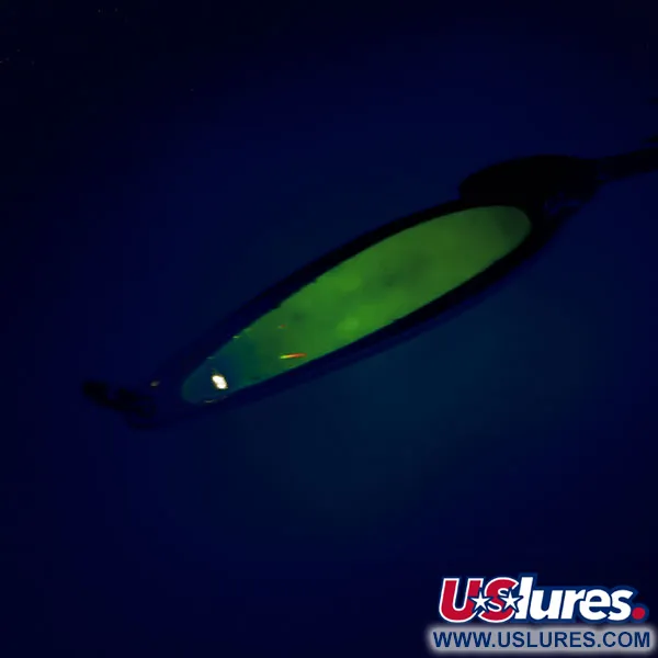 Bay de Noc Swedish Pimple, nikiel/zielony, 14 g błystka wahadłowa #9856