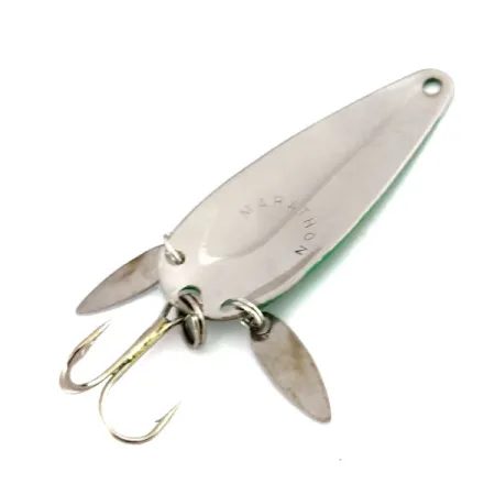 Marathon ze skrzydełkami, zielony/żółty/nikiel, 12 g błystka wahadłowa #9911