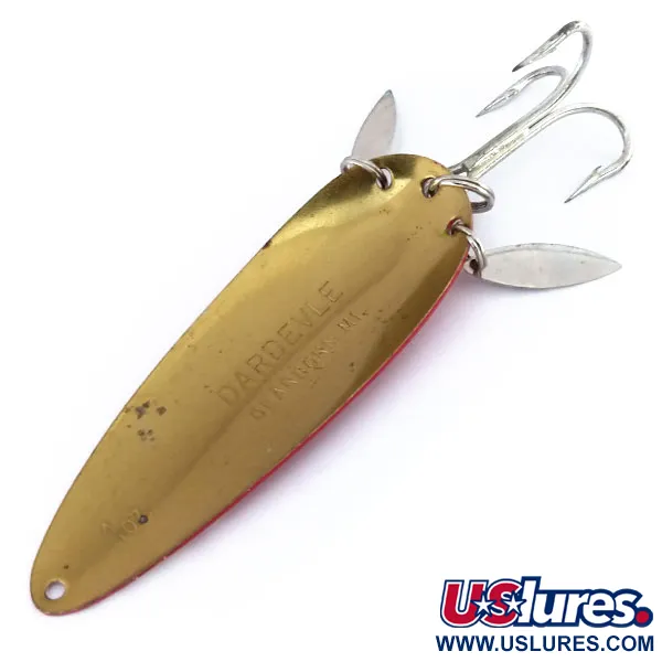 Eppinger Dardevle Klicker, czerwony/biały/mosiądz, 28 g błystka wahadłowa #9928