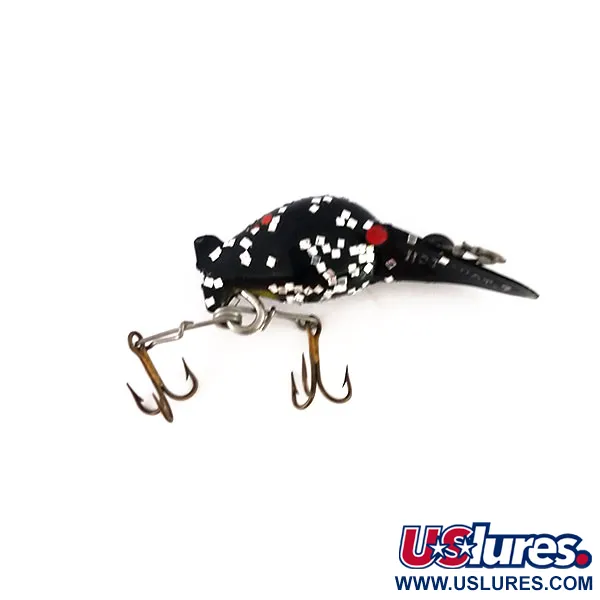 Luhr Jensen Luhr jensen Hot Shot 70, czarny/srebrny brokat, 1,6 g wobler #9964