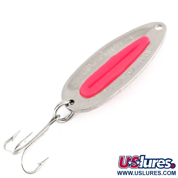 Blue Fox Pixee UV (świeci w ultrafiolecie), młotkowany nikiel/różowy, 7 g błystka wahadłowa #9973