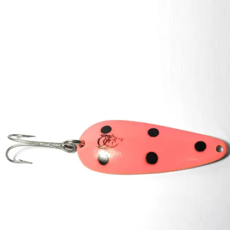 Eppinger Dardevle Imp, fluorescencyjne pomarańczowe/czarne kropki, 11 g błystka wahadłowa #0002