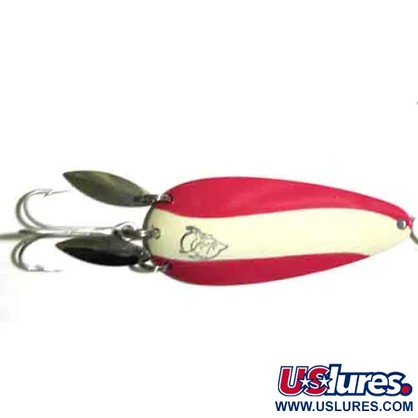 Eppinger Dardevlet Klicker, biały/czerwony, 21 g błystka wahadłowa #0006